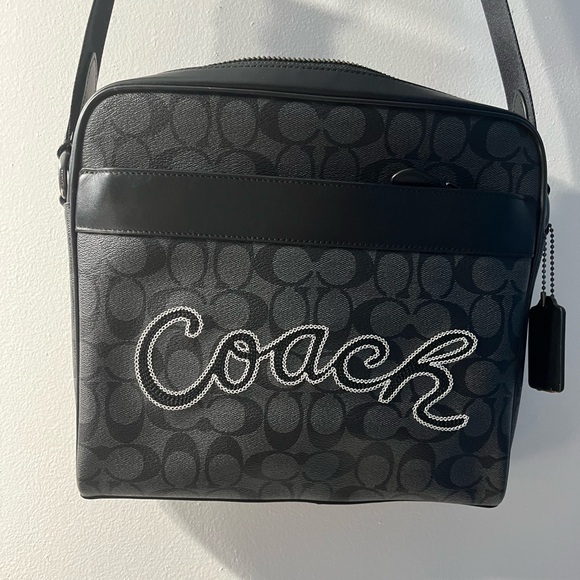 Coach Black and Grey Crossbody Bag - Picture 4 of 16